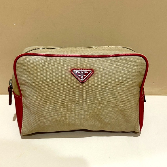 Prada Canvas & Leather Pochette - Picture 1 of 15